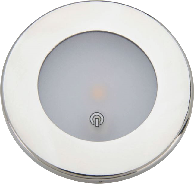 PLAFONNIER LEDS MANTAGUA INOX 130 LM Ø 110 MM