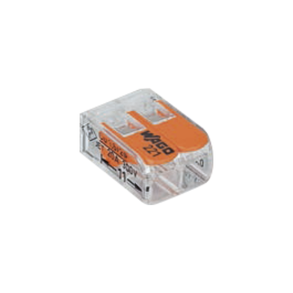 CONNECTEURS WAGO MINI À LEVIER 3 X 4 MM² MAX LES 6