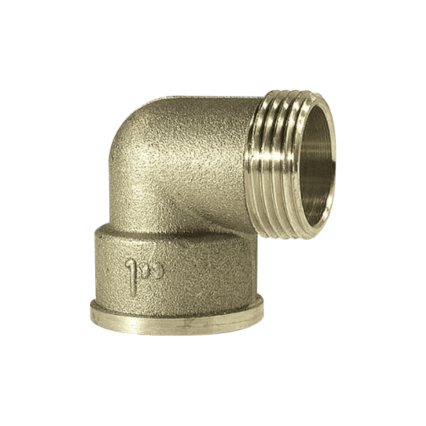 COUDE 90° MALE/FEMELLE LAITON 1''