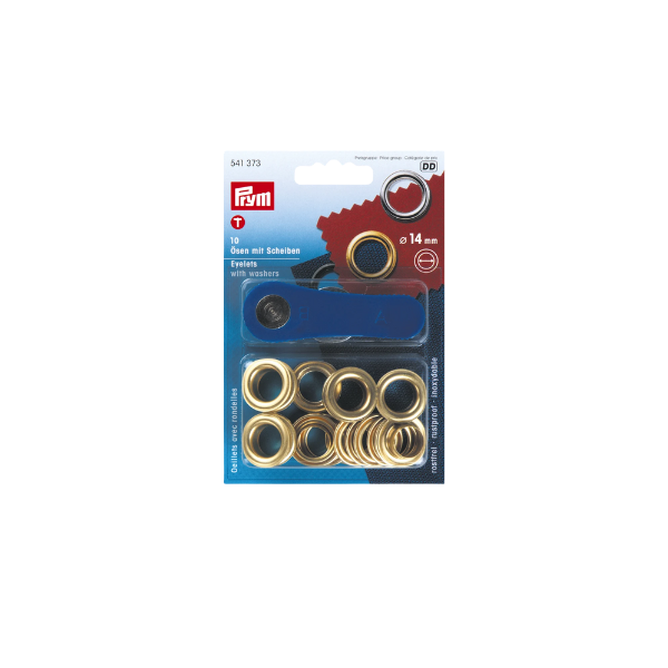 KIT OEILLET Ø14 MM - LAITON - LES 10
