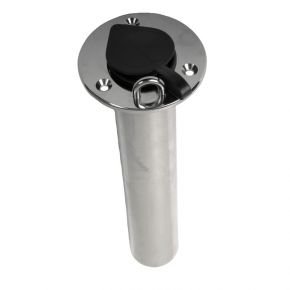 PORTE-CANNE FIXE POUR PAROI INOX