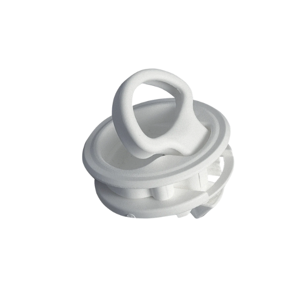 LOQUET LEVE-PLANCHER NYLON BLANC SANS SERRURE