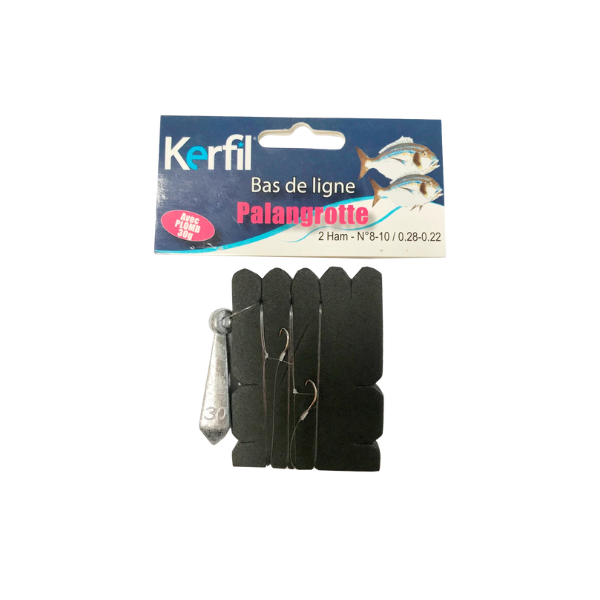 PALANGROTTE 2 AVANÇONS HAM N°8 ET N°10 PLOMB 30 G