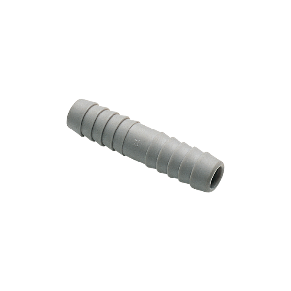 RACCORD DROIT CANNELE PLASTIQUE Ø 12 MM